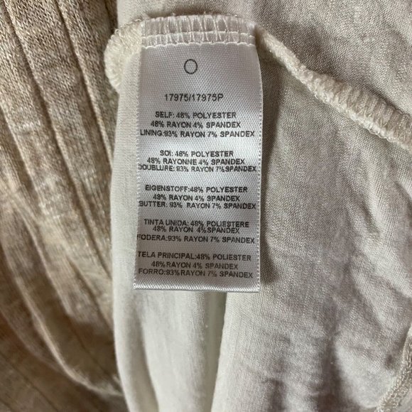 Dolan Left Coast Women's Sleeveless Ribbed Knit Ivory‎ Luna Midi Dress Sz S 8482 - Picture 4 of 7